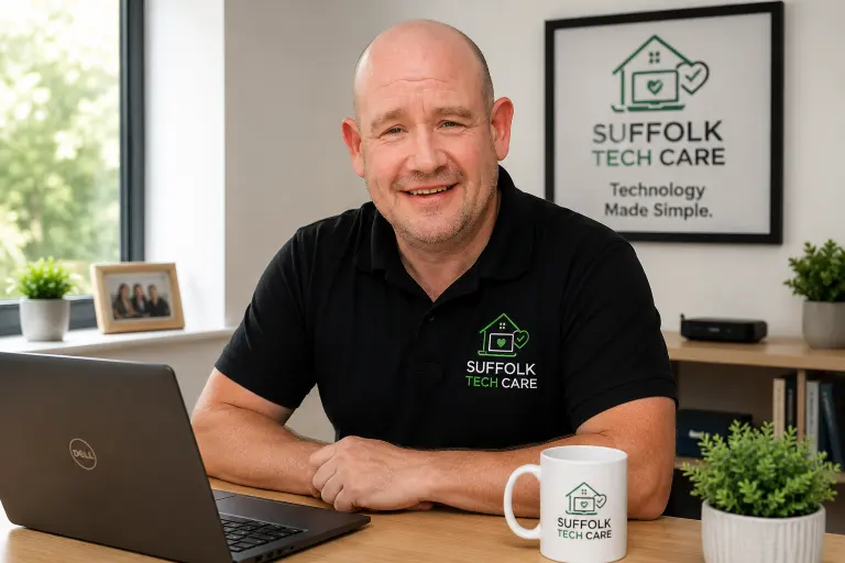 Andy from Suffolk Tech Care providing computer support in Ipswich